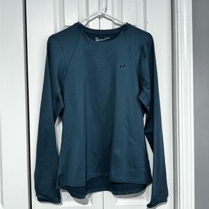 Under Armour Women's Dark Teal Long Sleeve Fleece Lined Top